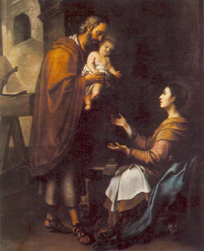 MURILLO, Bartolome Esteban The Holy Family g oil painting picture